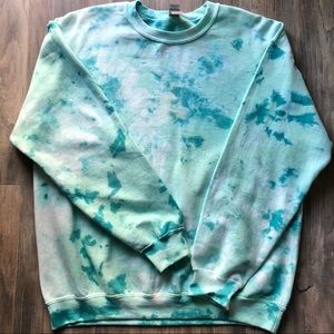 Blue Tie Dye Sweatshirt | Green Tie Dye Sweatshirt